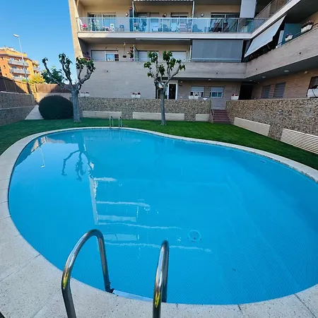 Magnifico Piso Con Piscina Y Terraza Grande Cerca De La Playa شقة يوريت دي مار