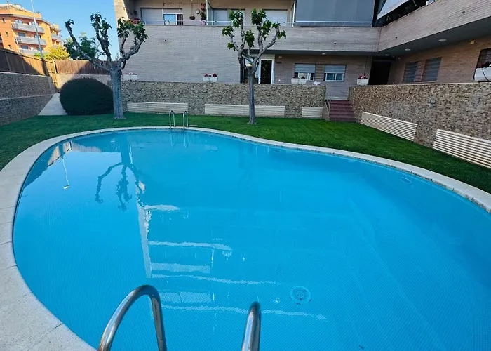 Magnifico Piso Con Piscina Y Terraza Grande Cerca De La Playa Apartmán Lloret de Mar